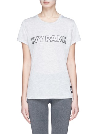 Main View - Click To Enlarge - TOPSHOP - Ivy Park textured logo print T-shirt
