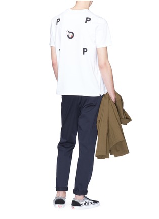 Figure View - Click To Enlarge - 74070 - 'Pop Olive' logo print T-shirt
