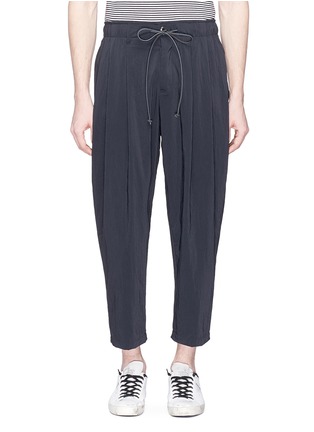 Main View - Click To Enlarge - ATTACHMENT - Cropped pleated jogging pants