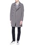 Detail View - Click To Enlarge - ATTACHMENT - Detachable hood convertible collar peacoat