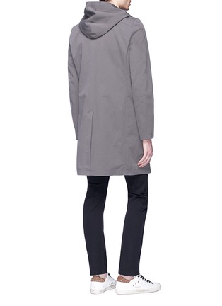 Back View - Click To Enlarge - ATTACHMENT - Detachable hood convertible collar peacoat
