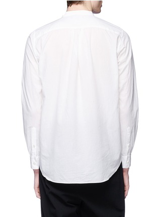 Back View - Click To Enlarge - ATTACHMENT - Mandarin collar cotton-linen shirt