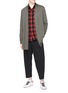 Figure View - Click To Enlarge - ATTACHMENT - Shawl neck cotton cardigan