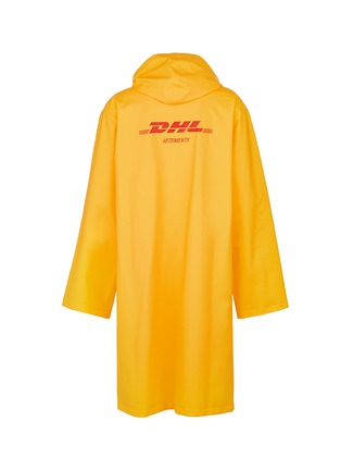 Figure View - Click To Enlarge - VETEMENTS - 'DHL' logo print unisex raincoat
