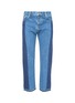Main View - Click To Enlarge - NOVE - Patchwork cropped straight leg jeans