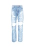 Main View - Click To Enlarge - NOVE - Paint spot ripped jeans
