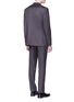 Back View - Click To Enlarge - ISAIA - 'Gregory' wool-silk herringbone suit