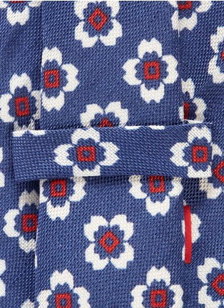 Detail View - Click To Enlarge - ISAIA - Floral print linen-silk tie