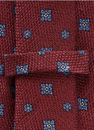 Detail View - Click To Enlarge - ISAIA - Floral print silk-linen tie