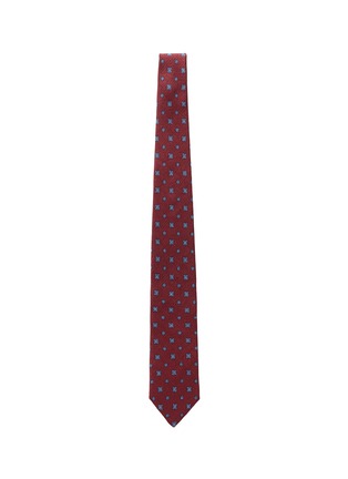 Main View - Click To Enlarge - ISAIA - Floral print silk-linen tie