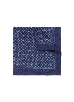 Main View - Click To Enlarge - ISAIA - 60th anniversary print linen pocket square