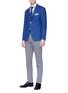 Figure View - Click To Enlarge - ISAIA - 'Gregory' piqué soft blazer