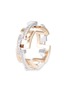 Figure View - Click To Enlarge - MELLERIO - 'Graphic' diamond gold interlocking ring