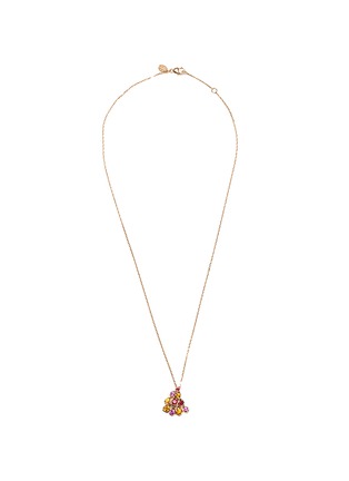 Main View - Click To Enlarge - MELLERIO - 'Indra' spessartite spinel sapphire 18k rose gold pendant necklace