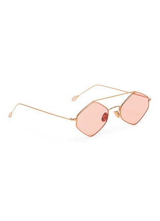 Figure View - Click To Enlarge - SPEKTRE - 'Rigaut' hexagonal frame metal sunglasses