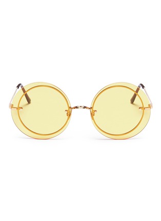 Main View - Click To Enlarge - SPEKTRE - 'Narcisco' metal round sunglasses