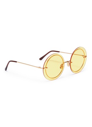 Figure View - Click To Enlarge - SPEKTRE - 'Narcisco' metal round sunglasses