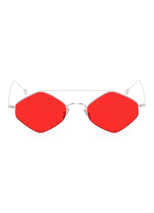 Main View - Click To Enlarge - SPEKTRE - 'Rigaut' hexagonal frame metal sunglasses