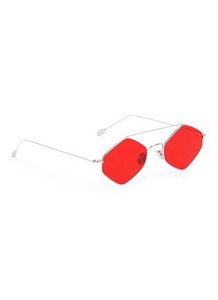 Figure View - Click To Enlarge - SPEKTRE - 'Rigaut' hexagonal frame metal sunglasses