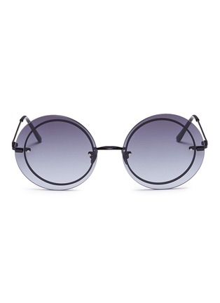 Main View - Click To Enlarge - SPEKTRE - 'Narciso' metal round sunglasses