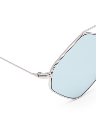 Detail View - Click To Enlarge - SPEKTRE - 'Rigaut' hexagonal frame metal sunglasses