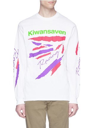 Main View - Click To Enlarge - NINE ONE SEVEN - 'Kiwansaven' print long sleeve T-shirt
