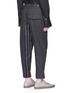 Back View - Click To Enlarge - PRONOUNCE - Buckle front stripe inseam pants