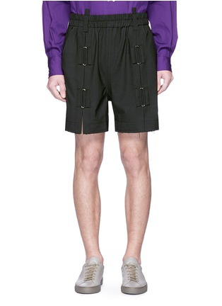 Main View - Click To Enlarge - PRONOUNCE - Buckle front shorts