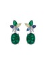 Main View - Click To Enlarge - ANABELA CHAN - 'Lily' gemstone 18k white gold vermeil drop earrings