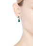 Figure View - Click To Enlarge - ANABELA CHAN - 'Lily' gemstone 18k white gold vermeil drop earrings