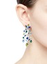 Figure View - Click To Enlarge - ANABELA CHAN - Gemstone 18k white gold vermeil chandelier earrings