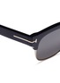 Detail View - Click To Enlarge - TOM FORD - 'Harry' metal rim acetate square sunglasses