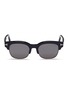 Main View - Click To Enlarge - TOM FORD - 'Harry' metal rim acetate square sunglasses