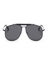 Main View - Click To Enlarge - TOM FORD - 'Connor' acetate brow bar metal aviator sunglasses