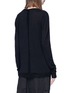 Back View - Click To Enlarge - RICK OWENS  - Stripe back virgin wool sweater