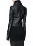 Back View - Click To Enlarge - RICK OWENS  - Asymmetric leather biker jacket