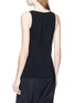 Back View - Click To Enlarge - RICK OWENS  - V-neck crepe sleeveless top