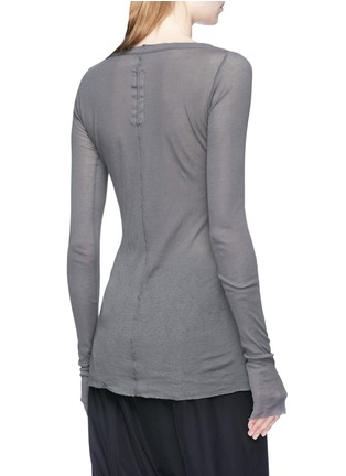 Back View - Click To Enlarge - RICK OWENS  - Long sleeve knit top