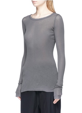 Front View - Click To Enlarge - RICK OWENS  - Long sleeve knit top
