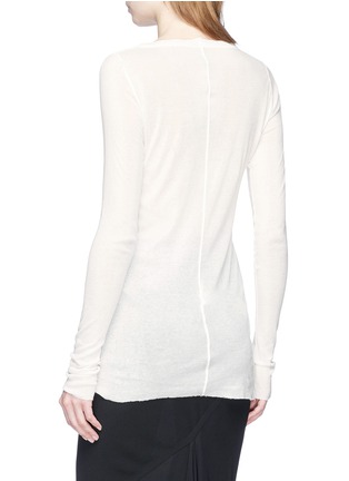 Back View - Click To Enlarge - RICK OWENS  - Long sleeve knit top