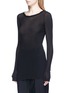 Front View - Click To Enlarge - RICK OWENS  - Long sleeve knit top
