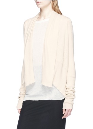 Front View - Click To Enlarge - RICK OWENS  - Cashmere open front cardigan