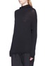 Front View - Click To Enlarge - RICK OWENS  - Cowl neck virgin wool sweater