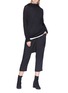 Figure View - Click To Enlarge - RICK OWENS  - Cowl neck virgin wool sweater