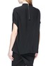 Back View - Click To Enlarge - RICK OWENS  - Batwing sleeve boxy crepe top