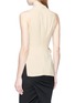 Back View - Click To Enlarge - RICK OWENS  - Split hem crepe wrap top