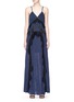 Main View - Click To Enlarge - SELF-PORTRAIT - Ruffle trim plumetis maxi dress