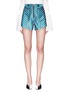 Main View - Click To Enlarge - SELF-PORTRAIT - Stripe satin shorts