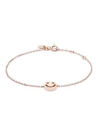 Main View - Click To Enlarge - RUIFIER - 'Smitten' 18k rose gold vermeil charm bracelet