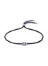 Main View - Click To Enlarge - RUIFIER - 'Happy' rhodium silver charm cord bracelet
